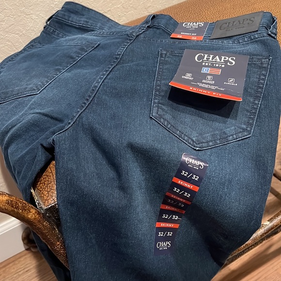 Brand New Chaps Skinny Fit Freedom Stretch Ultimate Comfort Stone Washed Jeans! - Picture 2 of 8